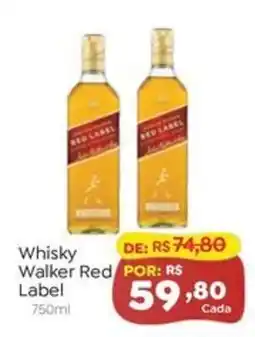Novo Atacarejo Whisky Walker Red Label oferta