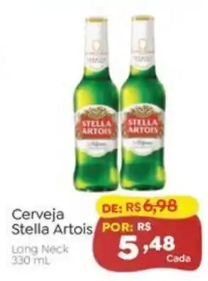 Novo Atacarejo Cerveja Stella Artois Long Neck oferta
