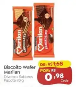 Novo Atacarejo Biscoito Wafer Marilan Diversos Sabores oferta
