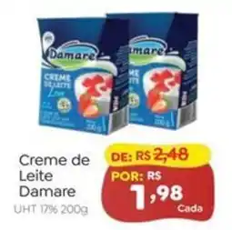 Novo Atacarejo Creme de Leite Damare oferta