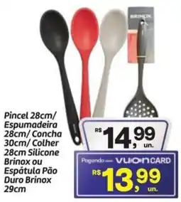 Fort Atacadista Pincel 28cm/ Espumadeira 28cm oferta