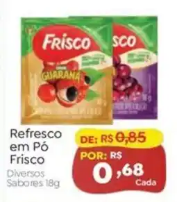 Novo Atacarejo Refresco em Pó Frisco Diversos Sabores oferta