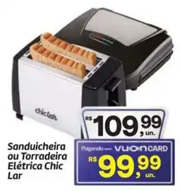 Fort Atacadista Sanduicheira ou Torradeira Elétrica Chic Lar oferta