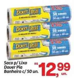 Fort Atacadista Saco p/ Lixo Dover Pia Banheiro oferta