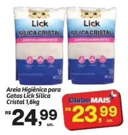 Fort Atacadista Areia Higiênica para Gatos Lick Silica Cristal oferta
