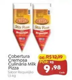 Novo Atacarejo Cobertura cremosa culinária milk pizza sabor requeijão oferta