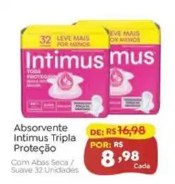 Novo Atacarejo Absorvente intimus tripla proteção oferta