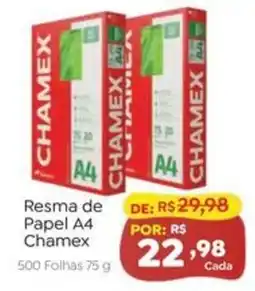 Novo Atacarejo Resma de Papel A4 Chamex oferta