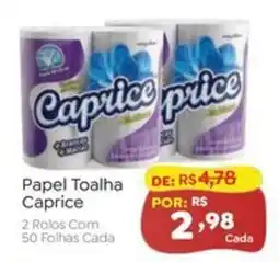 Novo Atacarejo Papel toalha caprice oferta