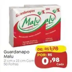 Novo Atacarejo Guardanapo Malu oferta