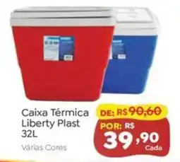 Novo Atacarejo Caixa Térmica Liberty Plast oferta