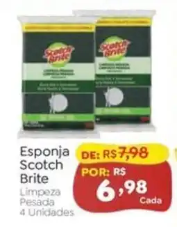 Novo Atacarejo Esponja scotch brite limpeza pesada oferta