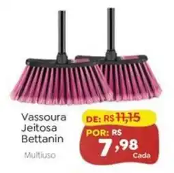 Novo Atacarejo Vassoura Jeitosa Bettanin Multiuso oferta