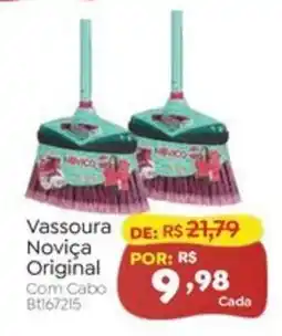 Novo Atacarejo Vassoura Noviça Original Com Cabo oferta