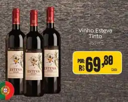Novo Atacarejo Vinho Esteva Tinto oferta