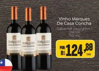 Novo Atacarejo Vinho Marques De Casa Concha oferta