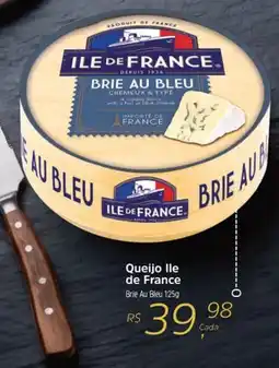 Novo Atacarejo Queijo Ile de France Brie Au Bleu oferta