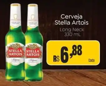 Novo Atacarejo Cerveja Stella Artois Long Neck oferta