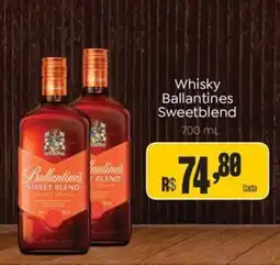 Novo Atacarejo Whisky Ballantines Sweetblend oferta
