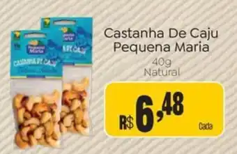 Castanha de caju pequena maria