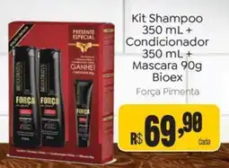 Novo Atacarejo Kit Shampoo Condicionador Mascara Bioex oferta