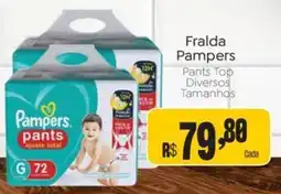 Novo Atacarejo Frada Pampers pants oferta