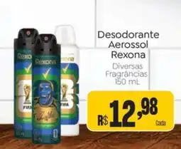 Novo Atacarejo Desodorante Aerossol Rexona oferta