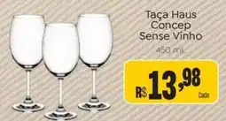 Novo Atacarejo Taça Haus Concep Sense Vinho oferta