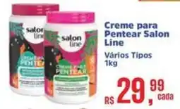 Mix Mateus Creme para Pentear Salon Line Vários Tipos oferta