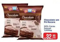 Mix Mateus Chocolate em pó decora oferta