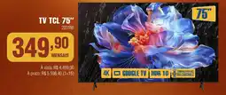 Berlanda tv tcl 75" oferta