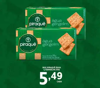 Bisc.piraquê água c/gergelim