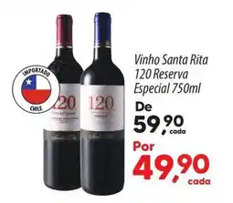 Asun Vinho Santa Rita 120 Reserva Especial oferta
