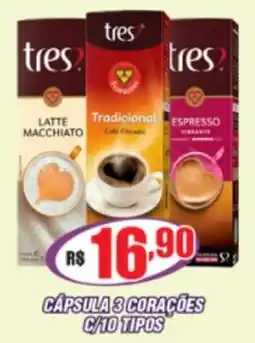 Violeta Supermercados cálula 3 corações oferta