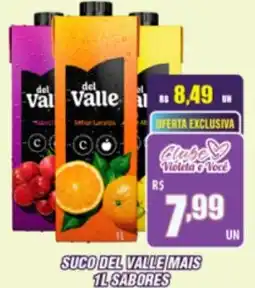 Violeta Supermercados suco del valle mais 1l sabores oferta