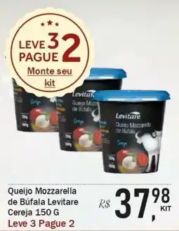 Festval Queijo Mozzarella de Búfala Levitare Cereja oferta