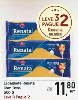 Festval Espaguete renata com ovos oferta