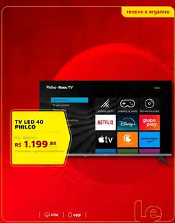 Le Biscuit tv led 40 philco oferta