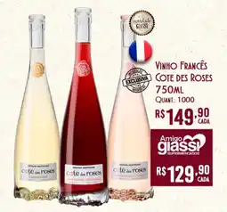 Giassi Supermercados Vinho francês cote des roses oferta