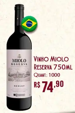 Giassi Supermercados vinho miolo reserva oferta