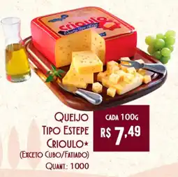 Giassi Supermercados Queijo tipo estepe crioulo oferta