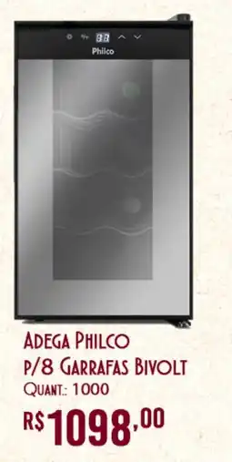 Giassi Supermercados Adega philco p/8 garrafas bivolt oferta
