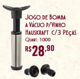 Giassi Supermercados Jogo de bomba a vácuo p/vinho oferta