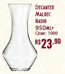 Giassi Supermercados Decanter malbec nadir oferta