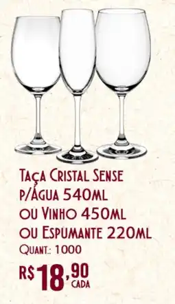 Giassi Supermercados Taça Cristal Sense oferta