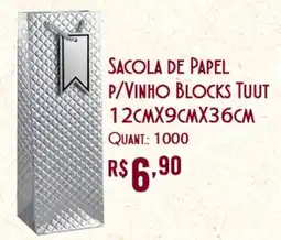 Giassi Supermercados Sacola de papel p/vinho blocks tuut oferta