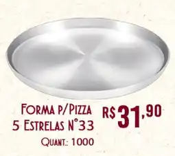Giassi Supermercados Forma p/pizza 5 estrelas n°33 oferta