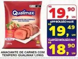 Roldão Amaciantede carnes com tempero qualimax oferta