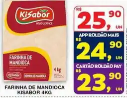 Roldão Farinha de mandioca kisabor oferta