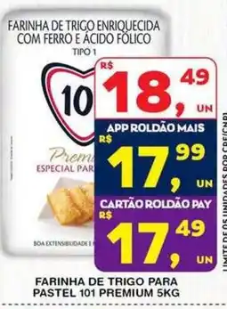 Roldão Farinha de trigo para pastel 101 premium oferta